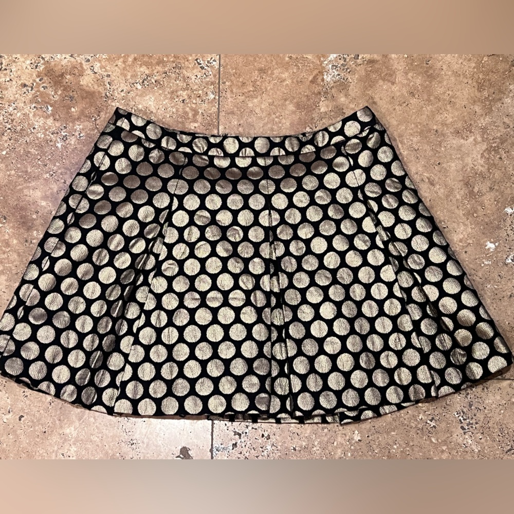 Women’s Vince Camuto Black and Gold Mini Skirt